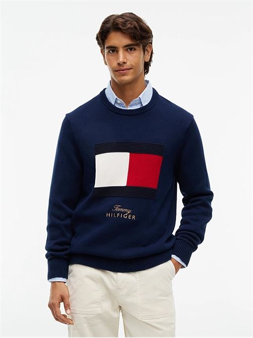 gifting flag crew neck sweater TOMMY HILFIGER | MW0MW44816DCC